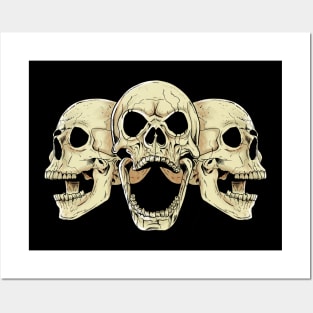 Skulls Scream Posters and Art